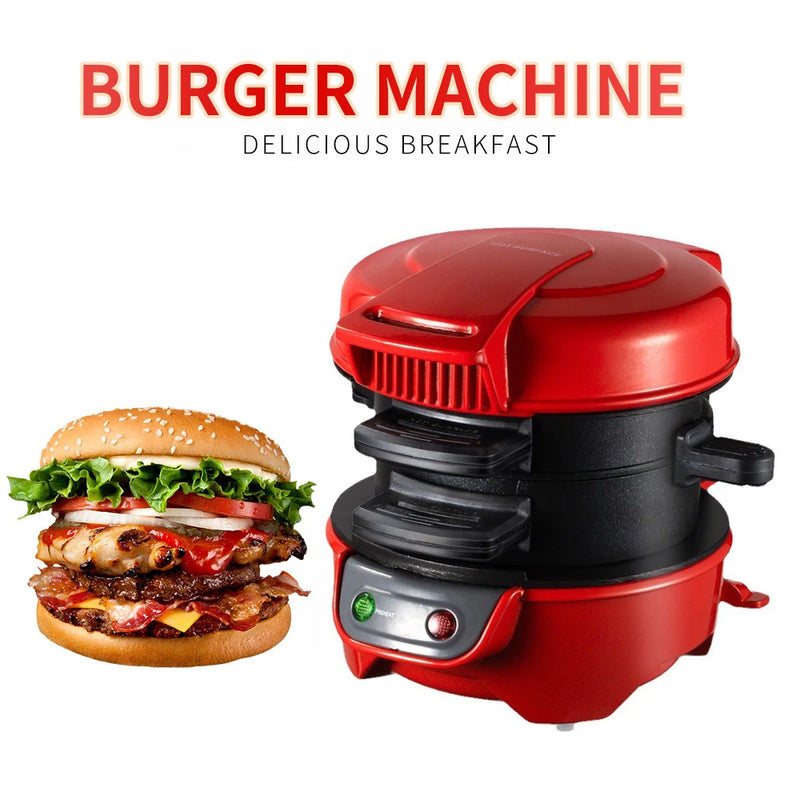 Máquina de café da manhã doméstica hamburguer sanduíche com ovo fogão anel máquina pão sanduíche máquina waffle